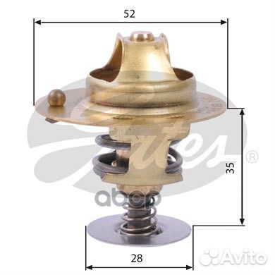 Термостат;Honda Accord 1.8.2.0.2.2 TH14178G1 Gates