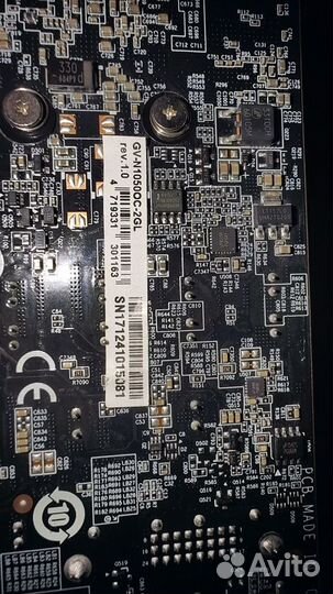 Видеокарта gigabyte GTX 1050 oc 2gb