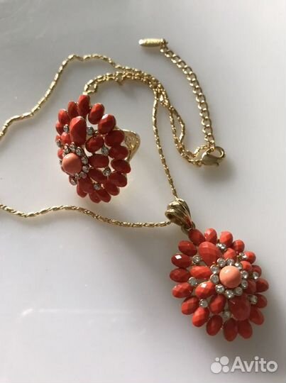 Кольцо,цепочка,кулон