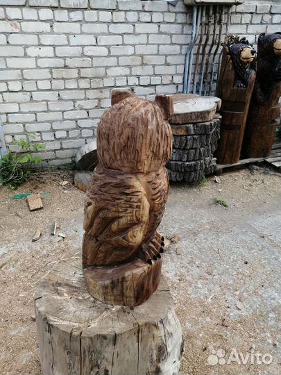 Деревянная сова 60см в наличии