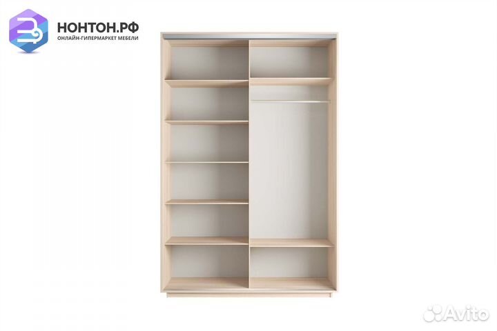 Шкаф-купе 2-х дверный Нонтон фото №1019 / дуб моло