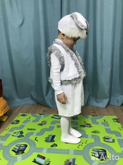 Прокат новогоднего костюма зайца 3-5 лет