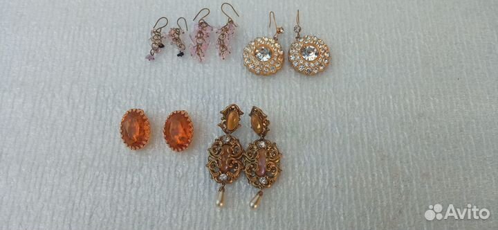 Бусы серьги клипсы