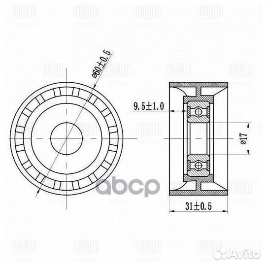 Ролик приводного ремня Toyota Land Cruiser (J20