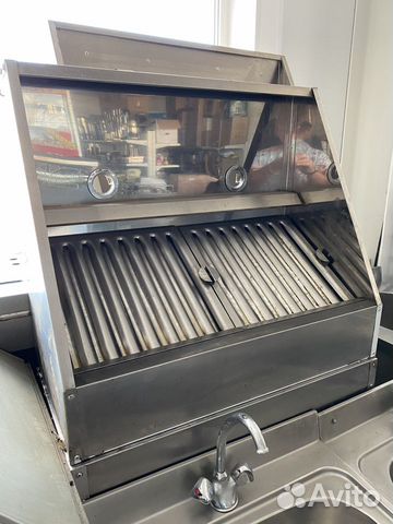 Зонт вентиляционный с жироуловителем нерж