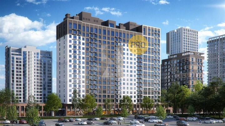 2-к. квартира, 66,2 м², 8/20 эт.