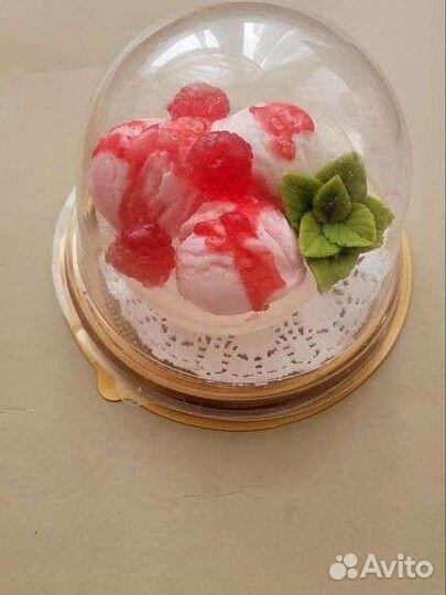 Вазочка с мороженым из мыла