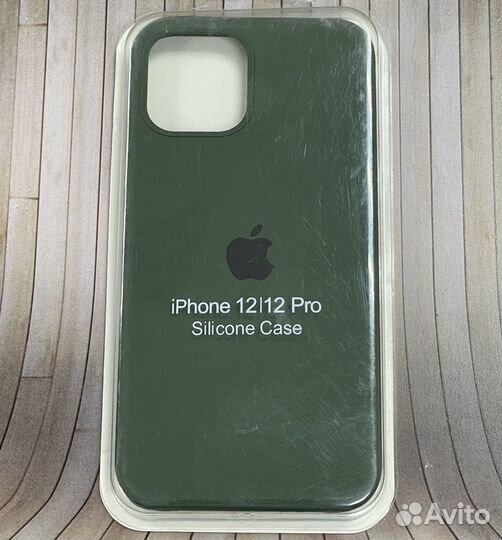 Чехол накладка iPhone 12 / 12 Pro Темно-зеленый