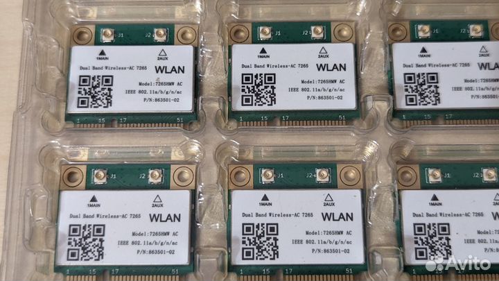 Модули Intel M2: AX210/8265. Mini-PCI-E: 8265/7265