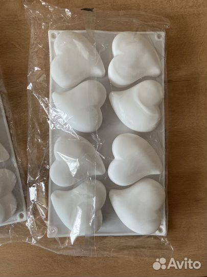 Формочки,Сердце, для мусовых пирожных