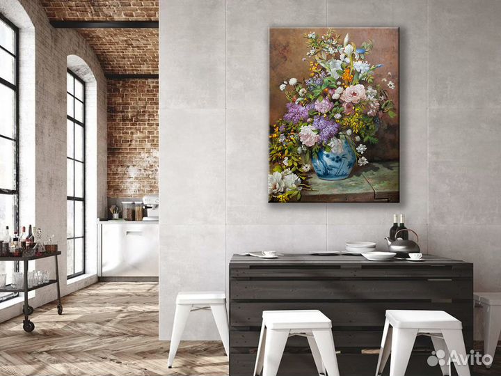 Картина маслом цветы 