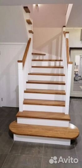 Лестницы дерева второй этаж частном доме