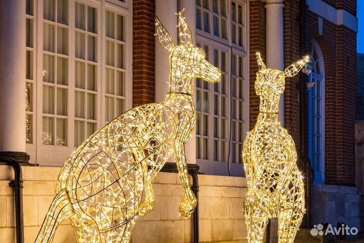 Световые животные на новый год