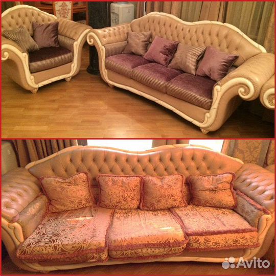 Перетяжка изготовление и ремонт мягкой мебели