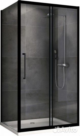 Душевой уголок Abber Schwarzer Diamant AG30100BH-S90B 100x90