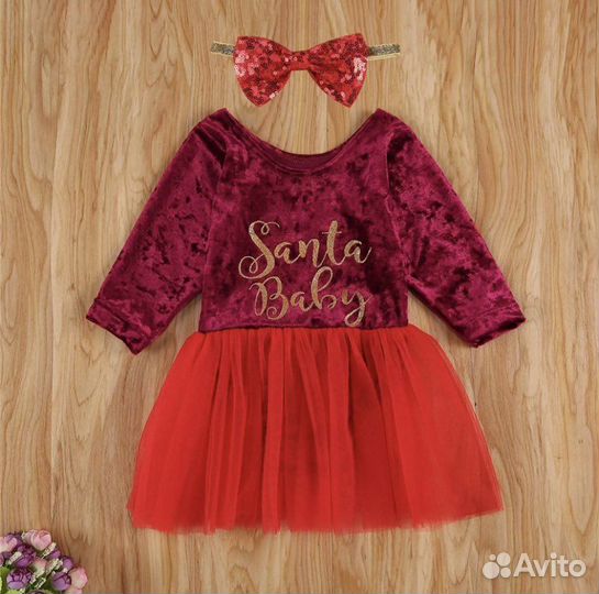 Боди для девочки новогоднее