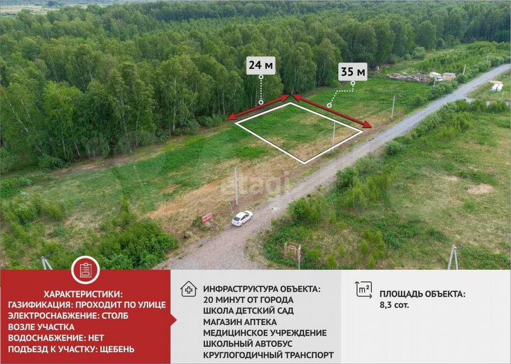 Участок 8,3 сот. (ИЖС)