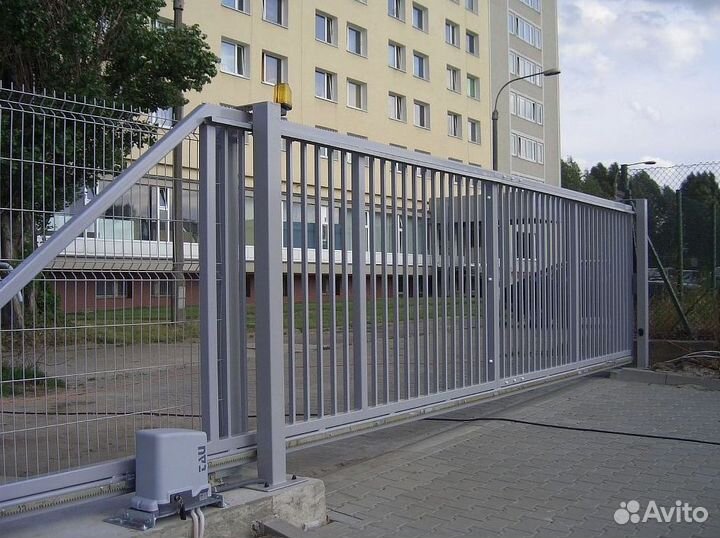 Откатные ворота с автоматикой. Установка под ключ