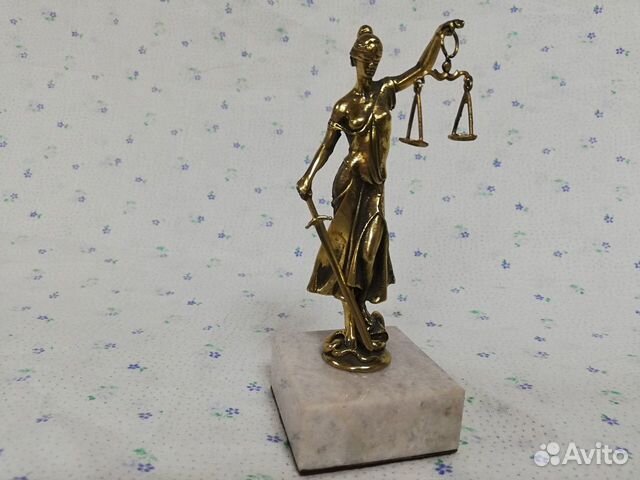 Фемида - Богиня правосудия Бронза Латунь