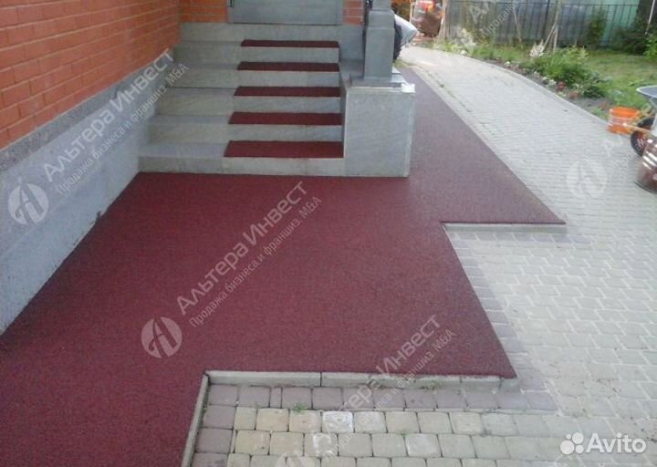 Бесшовное резиновое покрытие,плитка