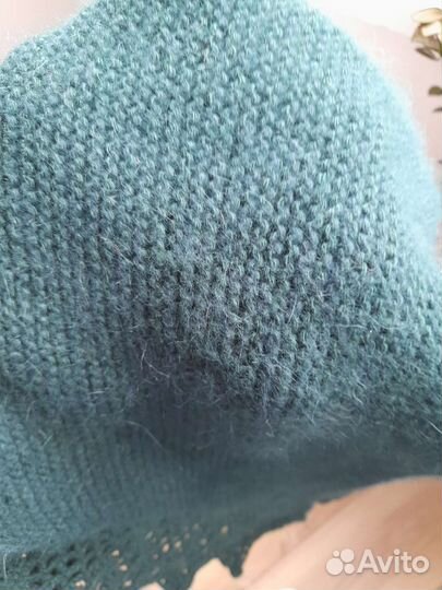 Платок шаль шерсть с норкой