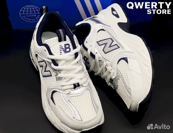 NB 530: Женские, белые, 36-41, легкость