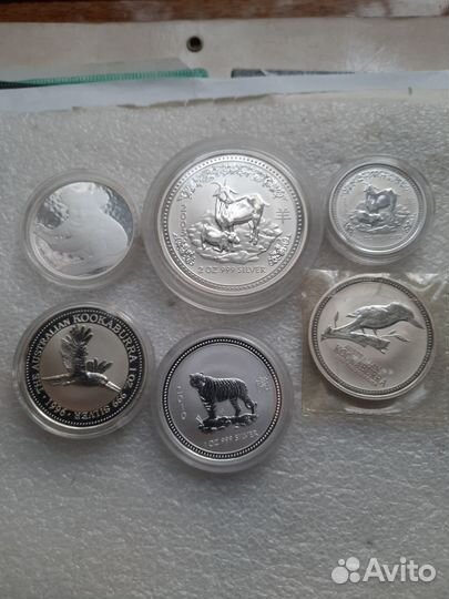 Серебряные монеты Австралии