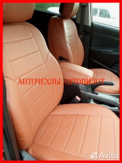 Чехлы Автопилот Kia Sportage 3 из экокожи коричнев