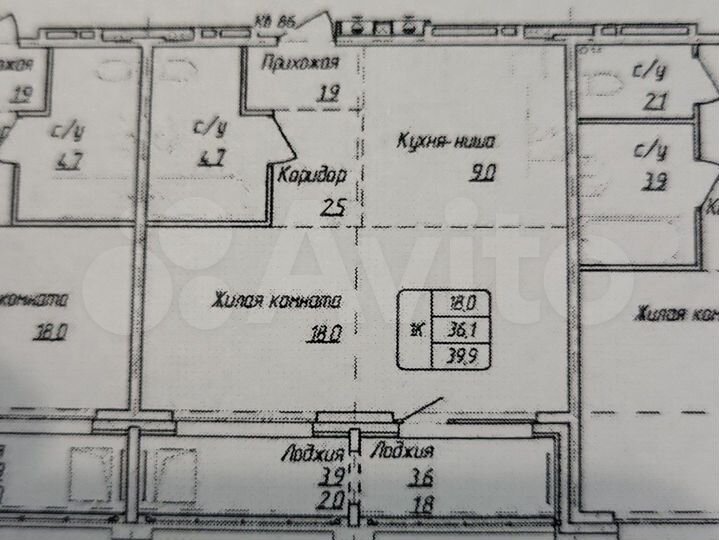 1-к. квартира, 39,9 м², 15/17 эт.