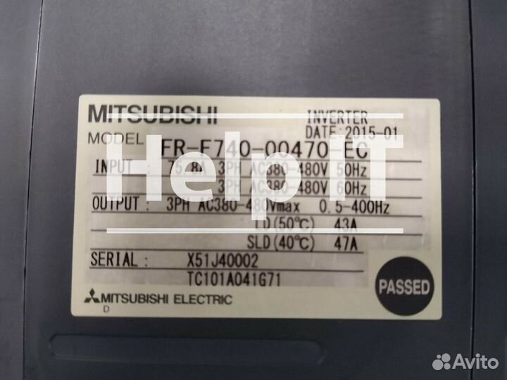 Преобразователь Mitsubishi FR-F740-00470-EC