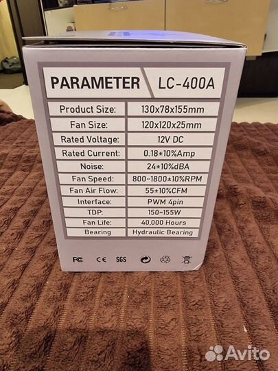 Башенный куллер cooler FAN LC-400A