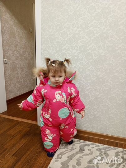 Зимний комбинезон для девочки lassie 92