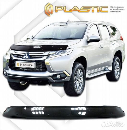 Дефлектор капота Mitsubishi Pajero Sport 2016–2021