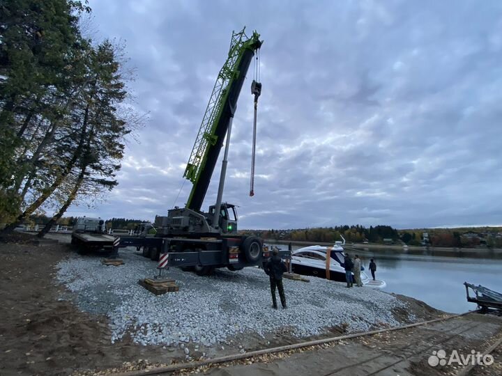 Аренда и услуги автокрана, 60 т, 46 м, с гуськом 16 м