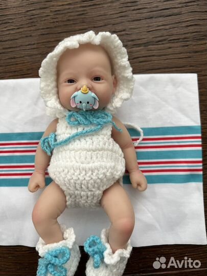 Кукла реборн полностью силиконовая 18 см