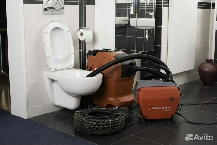 Устранение засоров, прочистка канализации