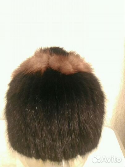 Шапка из вязаной норки новая