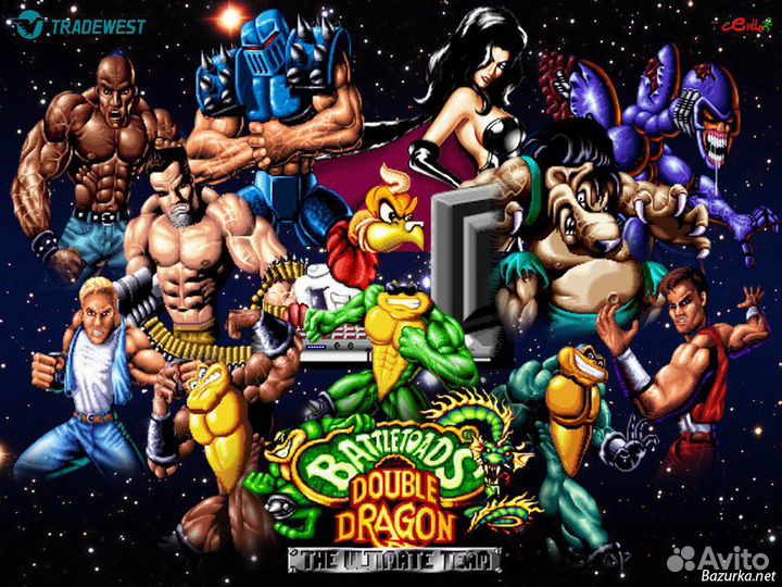 Картридж Dendy battle toads 3