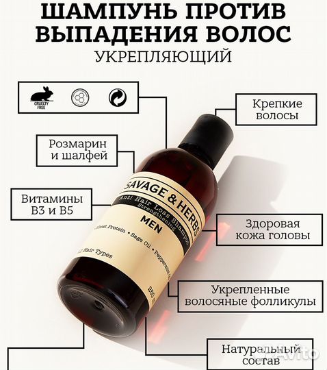 Шампунь для волос против выпадения волос с провита