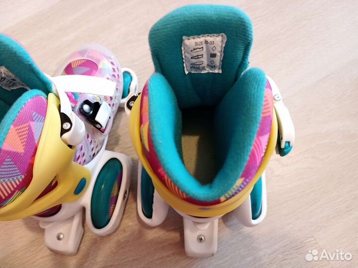 Ролики детские четырехколесные р. 30-33