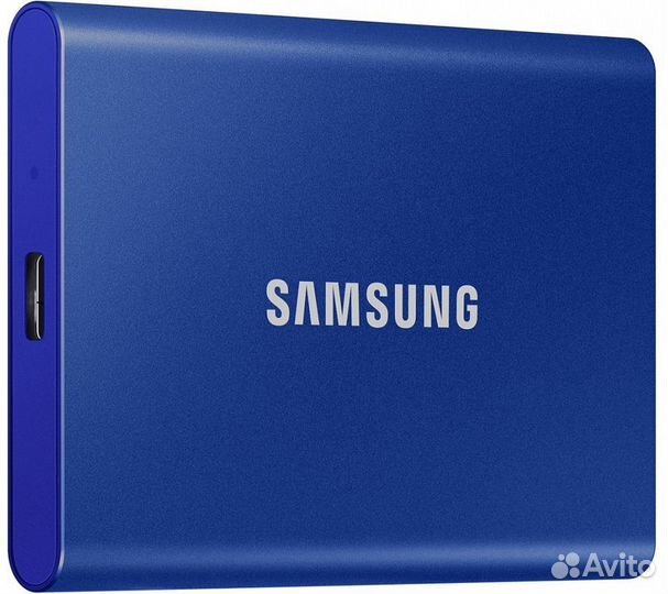 Внешний SSD Samsung T7 500Gb, синий (MU-PC500H/WW)