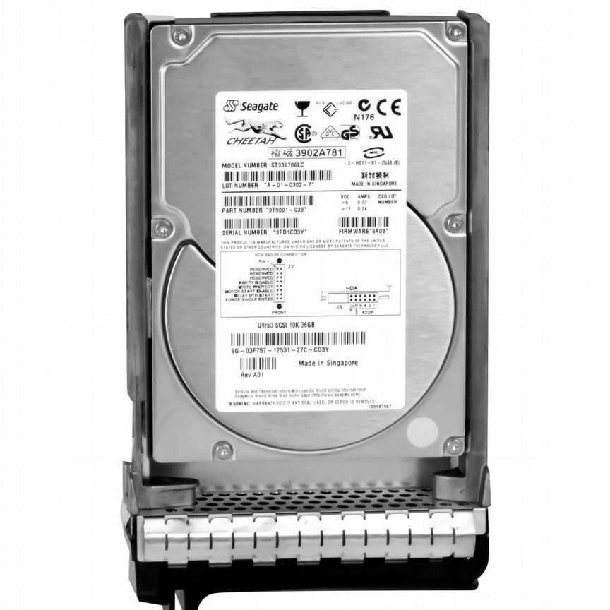 [3F757] Жесткий Диск Dell36gb U320scsi 3.5" Hdd