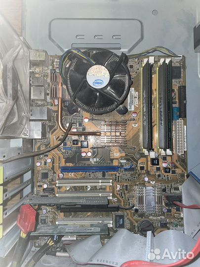 Материнская плата asus p5k с процессором