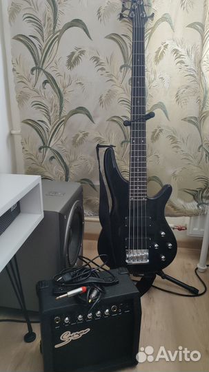 Smiger Бас гитара(5 струная)и комбик