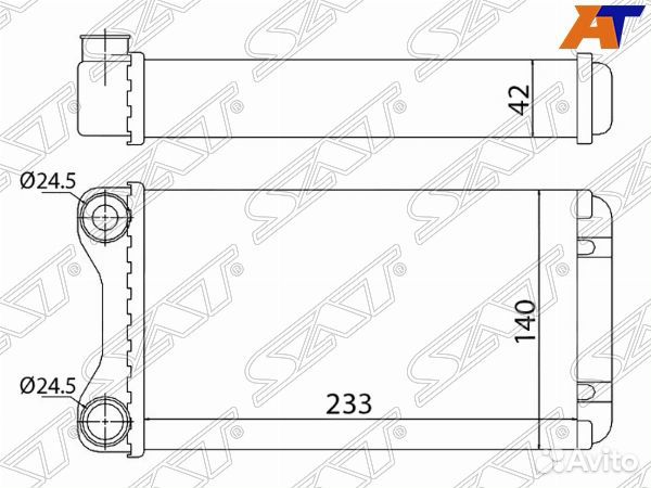 Радиатор отопителя салона audi A4 00-06/S4 02-04