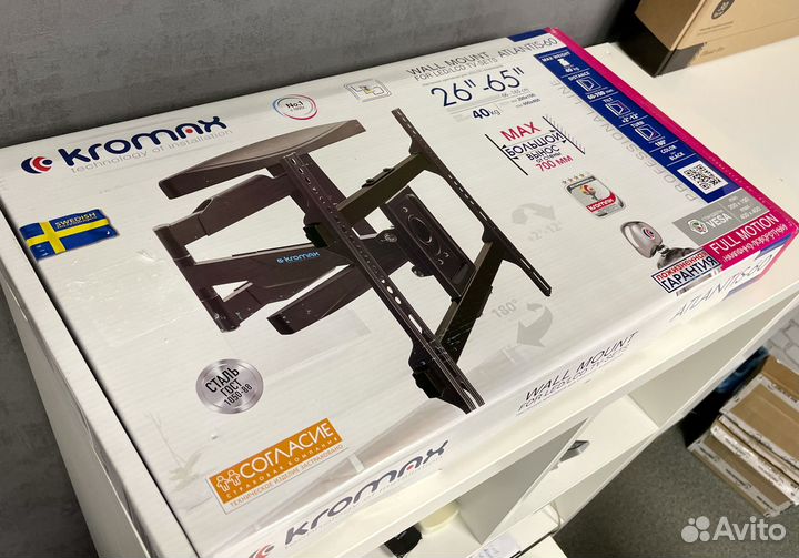 Поворотный кронштейн для больших диагоналей тв