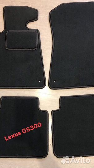 Коврики Lexus GS300 ворсовые велюровые в салон