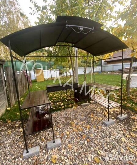 Беседка с мангалом