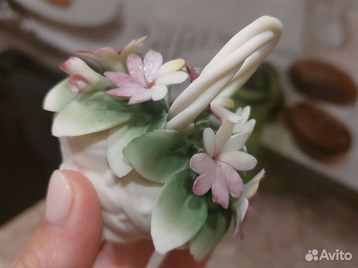 Фарфоровая корзинка каподимонте