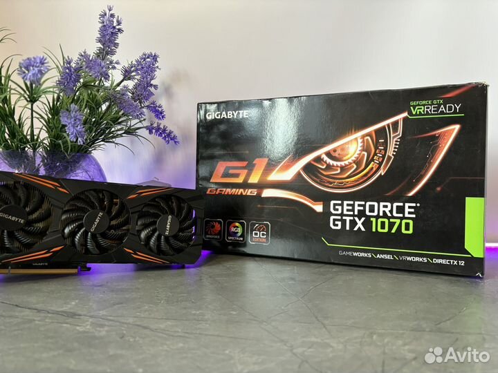 Видеокарта GTX 1070 Gigabyte Gaming G1 Oc